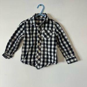 Arizona Black and White Check Button Down